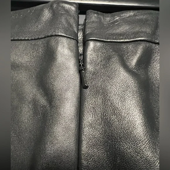 NWT Black leather skirt - Picture 4 of 4